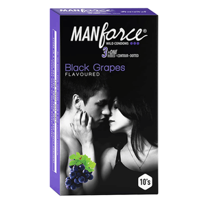 Manforce Black Grapes Flavoured Condom 10's Pack
